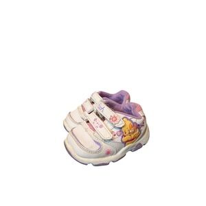 Vintage Winnie the Pooh baby shoessize 2 flower design purple